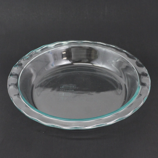Pyrex #C209 Blue Tinted Glass Pie Plate Baking Deep Dish Pan Scalloped