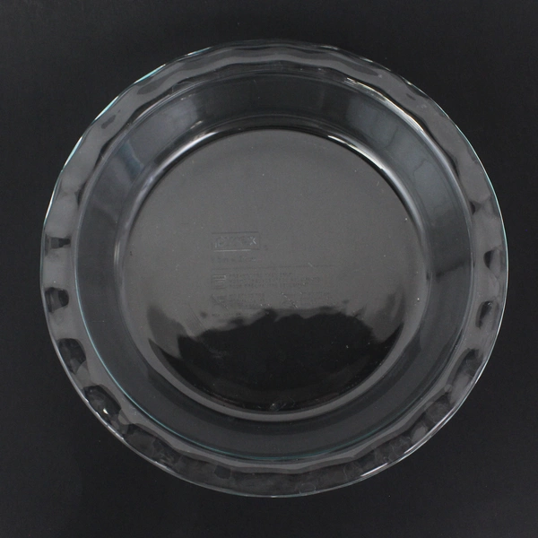 Pyrex #C209 Blue Tinted Glass Pie Plate Baking Deep Dish Pan Scalloped