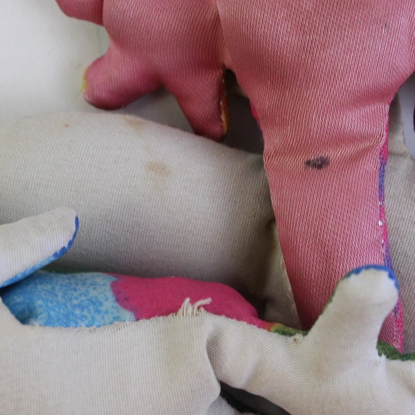 Lot of 3 Unbranded Sand Filled Lizard and Frog Toys 1990's