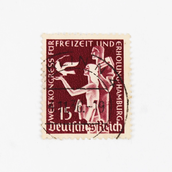 Lot Of 2 Germany Deutsches Reich 1936 Recreation Congress 15 Pfennig Stamps Used