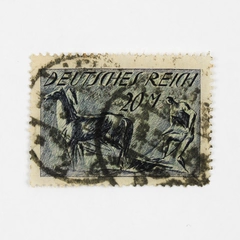 Germany Deutsches Reich Laborers 20 Mark Stamp Used 1922 