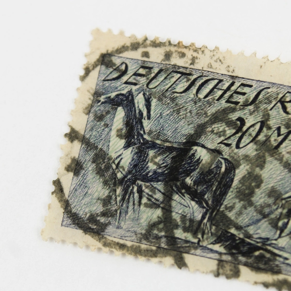 Germany Deutsches Reich Laborers 20 Mark Stamp Used 1922 