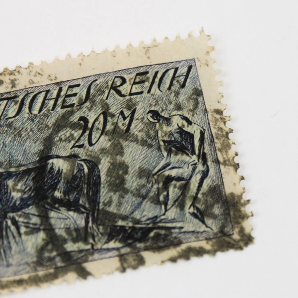 Germany Deutsches Reich Laborers 20 Mark Stamp Used 1922 