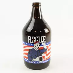 Rogue American Amber Ale Half Gallon Empty Glass Bottle 