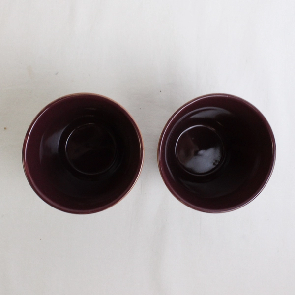 Lot Of 2 Colpa De Oro Coffee Liqueur Advertising Ceramic Mug 3.75" Tall