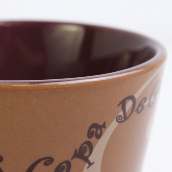 Lot Of 2 Colpa De Oro Coffee Liqueur Advertising Ceramic Mug 3.75" Tall