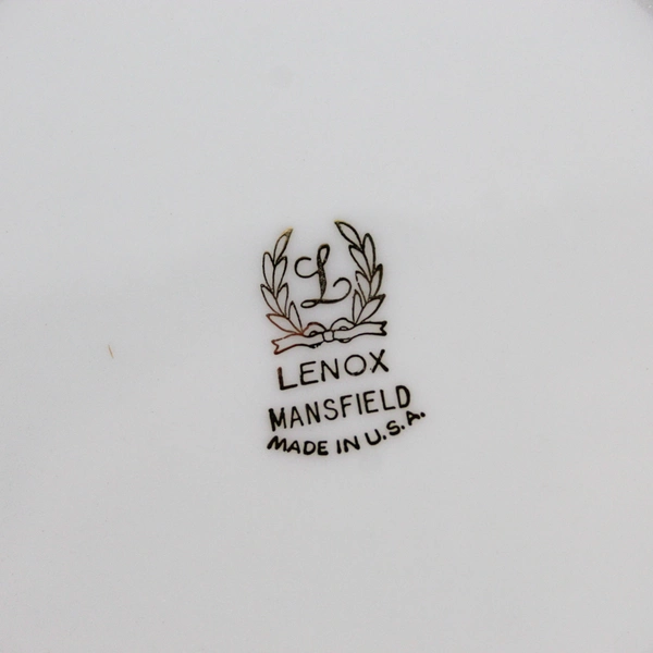  Set of 3 Lenox Mansfield China Ivory Bread Plates With Gold Trim 6 1/4”