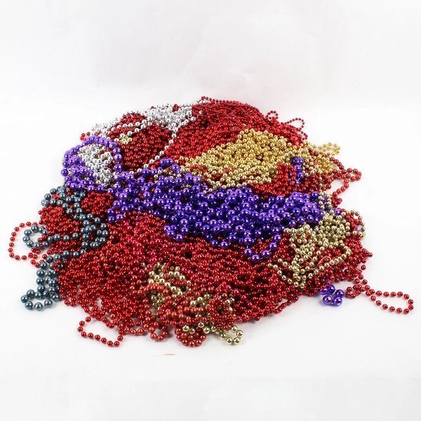 Large Mixed Lot 32 Plastic Beaded Garlands Christmas New Years Mardi Gras