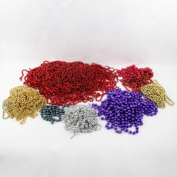Large Mixed Lot 32 Plastic Beaded Garlands Christmas New Years Mardi Gras