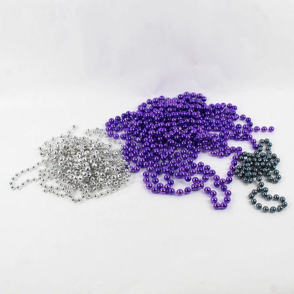 Large Mixed Lot 32 Plastic Beaded Garlands Christmas New Years Mardi Gras