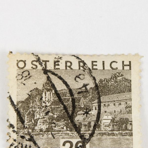 Austria Osterreich Durnstein Buildings 20 Groschen Stamp Used 1931