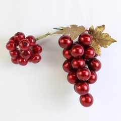 Lot of 2 Bunches of Red Cherries Plastic