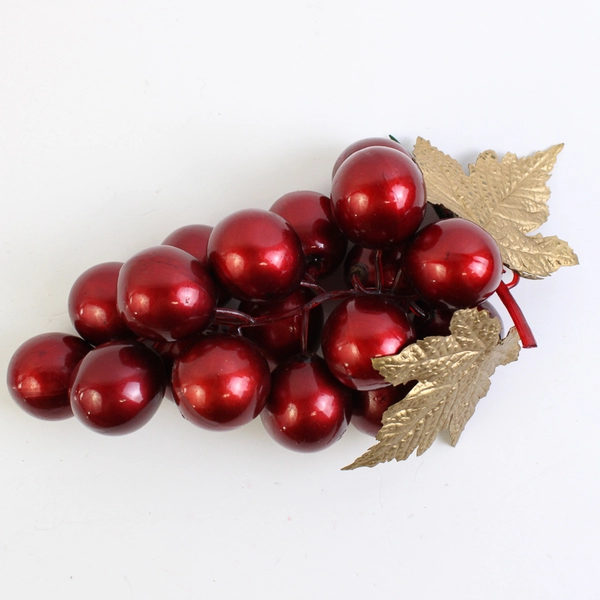 Lot of 2 Bunches of Red Cherries Plastic