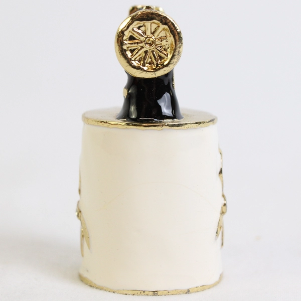 Unbranded Collectible Thimble with Gold-Toned Enameled Metal