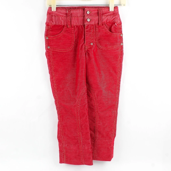 Esprit Double Button Bright Red Corduroy Pants Girls' Size 10