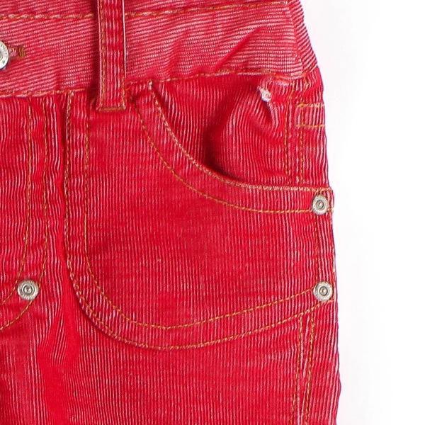 Esprit Double Button Bright Red Corduroy Pants Girls' Size 10