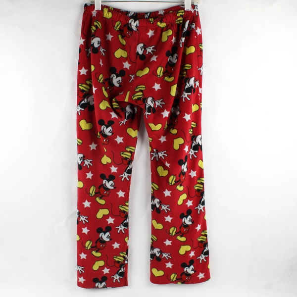 Disney Mickey Mouse Red Fleece Pajama Pants Women's Medium