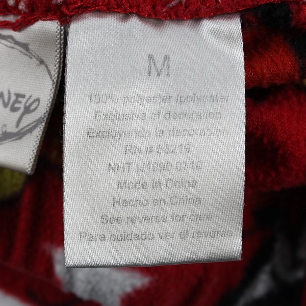 Disney Mickey Mouse Red Fleece Pajama Pants Women's Medium