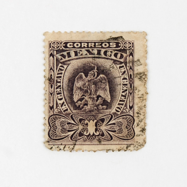 Lot Of 5 Mexico Coat Of Arms 1/5/2c Stamps Used Canceled 1900s