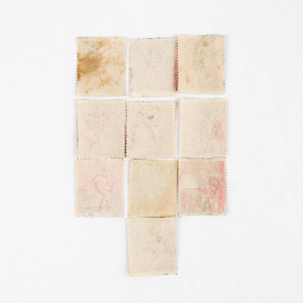 Lot Of 10 Australia King George V 1p 2p Stamps Used