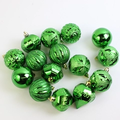 Lot of 15 Shatterproof Hanging Christmas Balls for Tree Decor