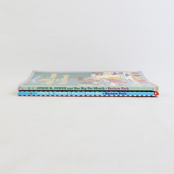 Lot of 2 Junie B Jones Books Big Fat Mouth & Captain Field Day Barbara Park PB