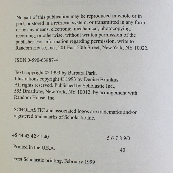 Lot of 2 Junie B Jones Books Big Fat Mouth & Captain Field Day Barbara Park PB