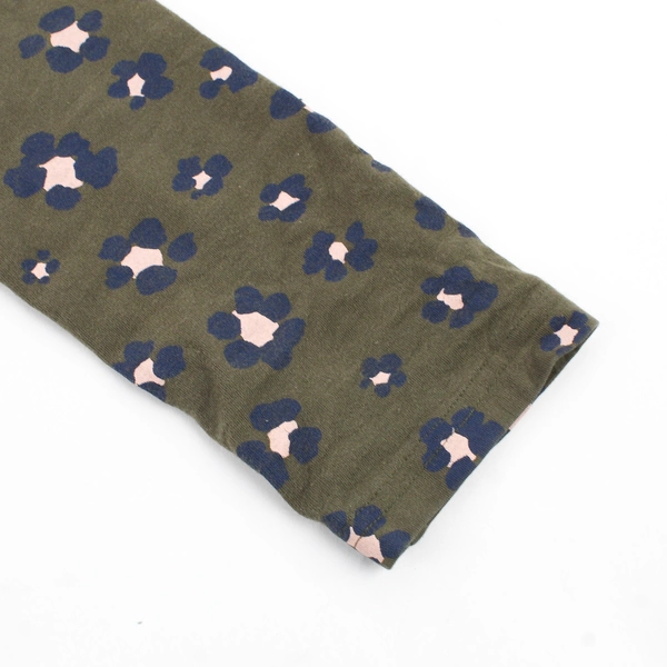 Carter's Flower Pattern Green Leggings Girls' Size 10/10A