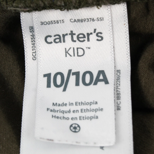 Carter's Flower Pattern Green Leggings Girls' Size 10/10A