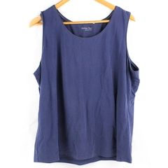 Amber Sun Collection Navy Blue Tank Top Women's Size XL