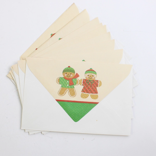 Sangamon Holiday Stationery w/Envelopes Gingerbread Theme, 20 Sheets/10 Envelope