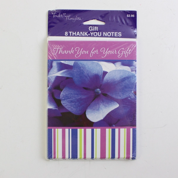 Tender Thoughts Thank You Note Cards Set of 8 w/Envelopes, New
