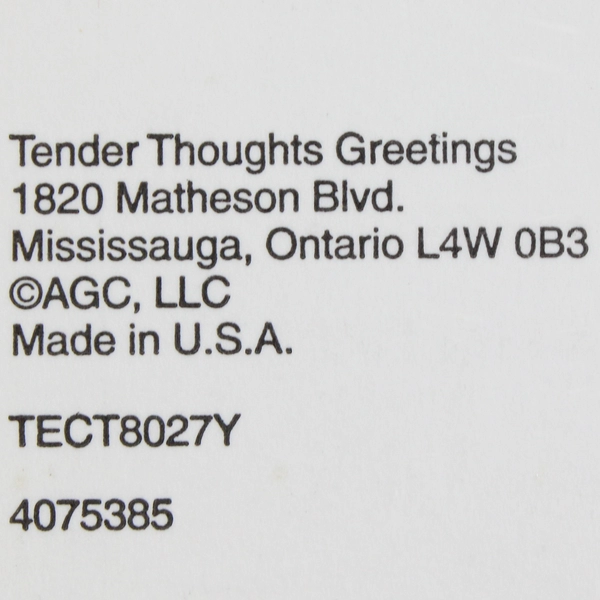 Tender Thoughts Thank You Note Cards Set of 8 w/Envelopes, New