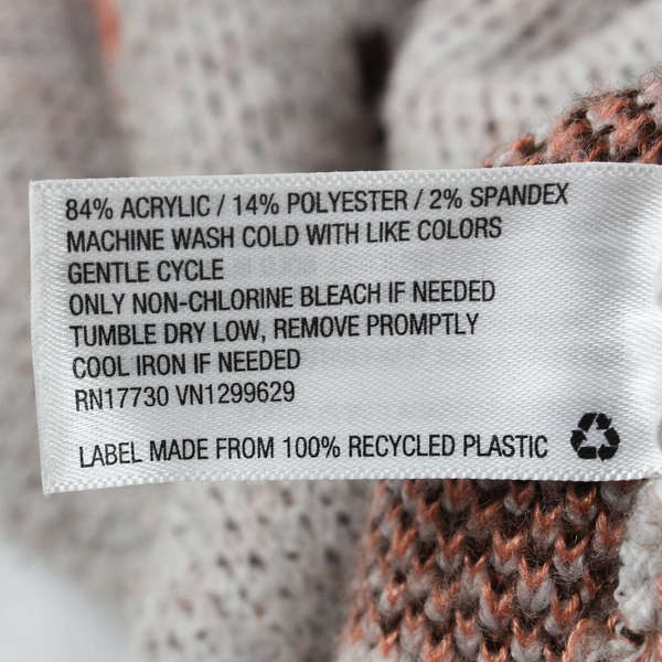 Knox Rose Floral Design Light Pink Knit Sweater Women's Size Large