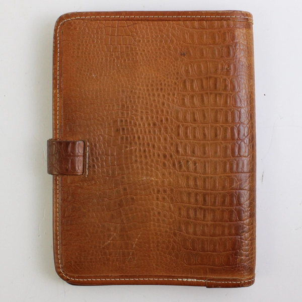 VTG Judy Taylor Brown Leather Card Holder Journal Cover