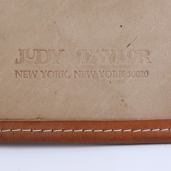 VTG Judy Taylor Brown Leather Card Holder Journal Cover