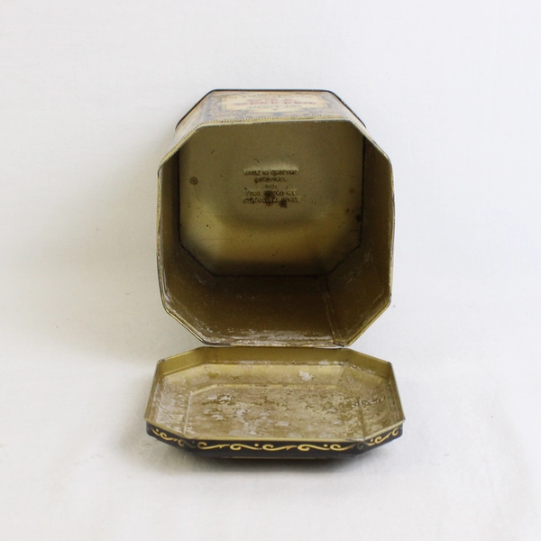 Vintage Thomas Martin & Co. Hinged Tea Caddy Empty