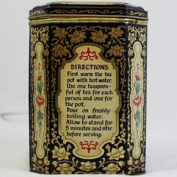 Vintage Thomas Martin & Co. Hinged Tea Caddy Empty