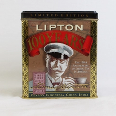 VTG 1990 Lipton Tea 100th Anniversary Collectible Tin