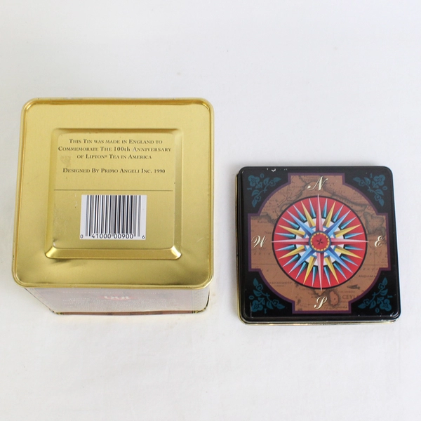 VTG 1990 Lipton Tea 100th Anniversary Collectible Tin