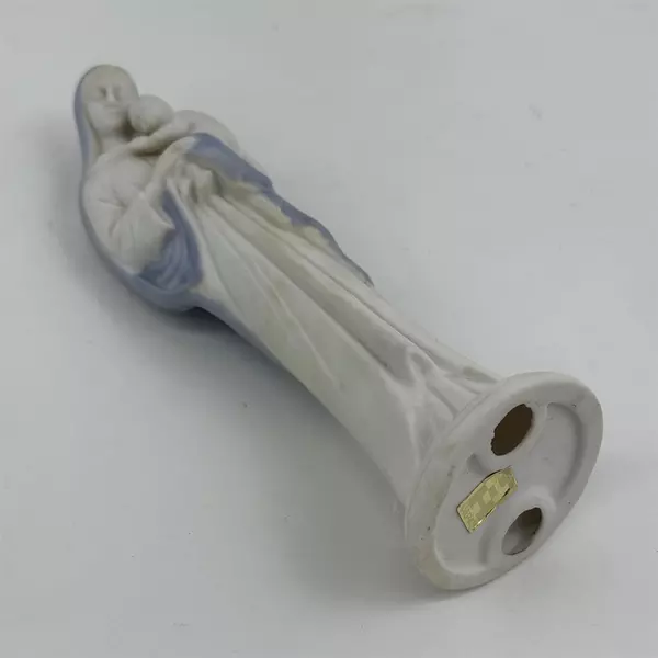 Vtg Holt Howard Blue & White Ceramic Madonna With Child Figurine Japan 8"