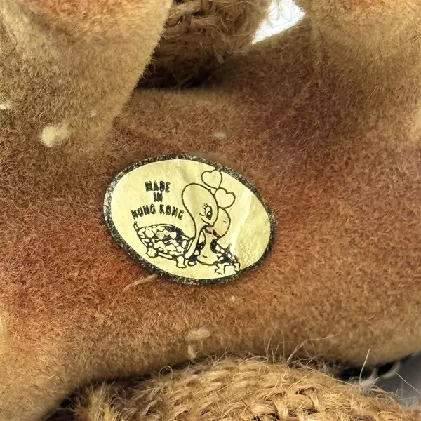 Vintage Flocked Donkey Salt & Pepper Shakers Pair Hong Kong