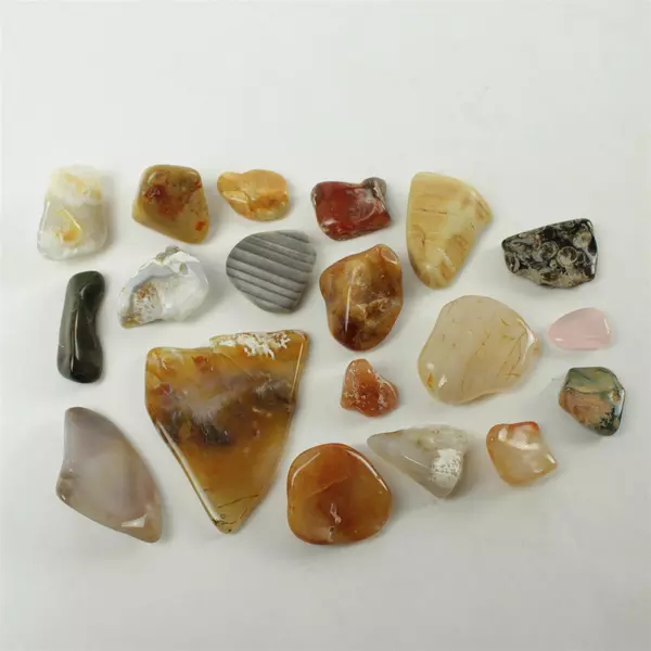 Small Bag Tumbled Agates 0.35 lb Gemstones for Jewelry Crafts