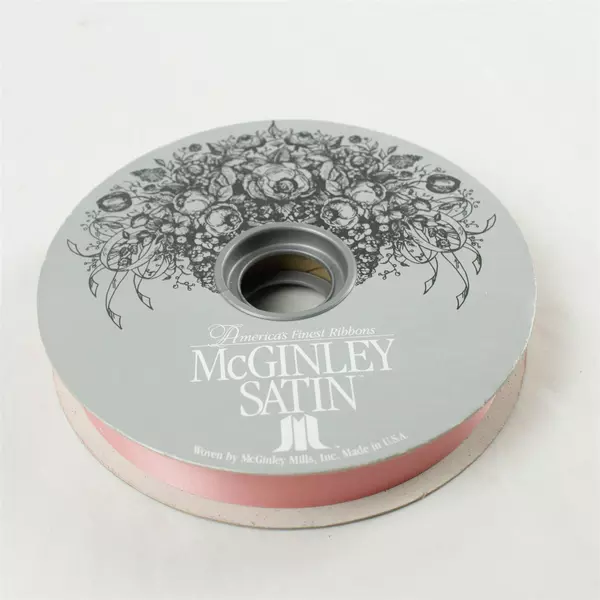 McGinley Satin Peach Ribbon 2 Spools 100 yd Each 200 yd Total 