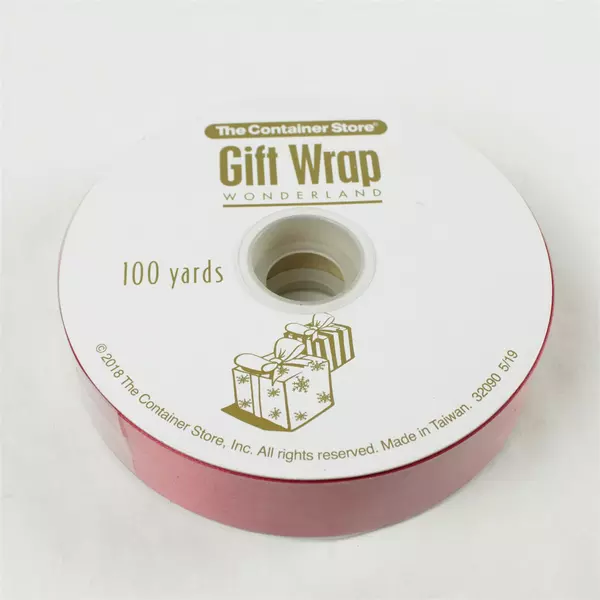Lot of 3 Wonderland Red Gift Ribbon Rolls Craft, Holiday, Party