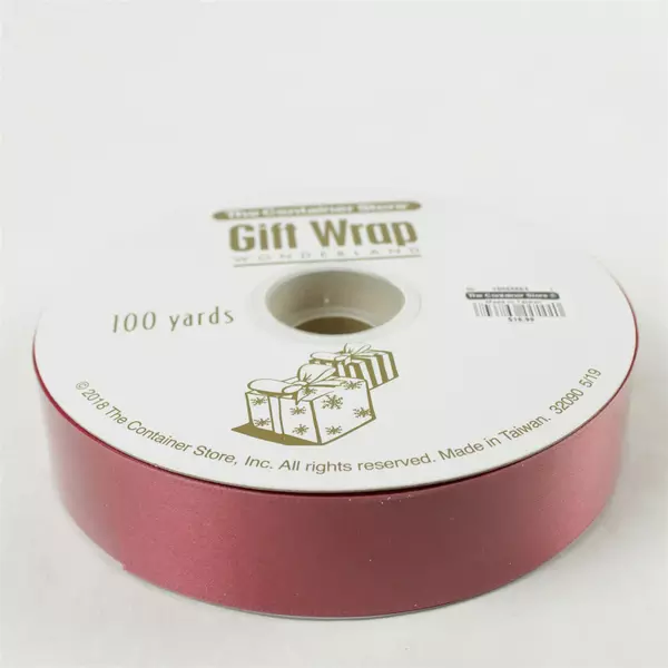 Lot of 3 Wonderland Red Gift Ribbon Rolls Craft, Holiday, Party