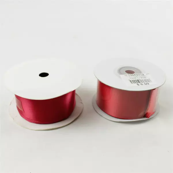 Lot of 3 Wonderland Red Gift Ribbon Rolls Craft, Holiday, Party