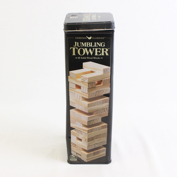 Jumbling Tower Wood Blocks Game # 6061667, Spin Master Games