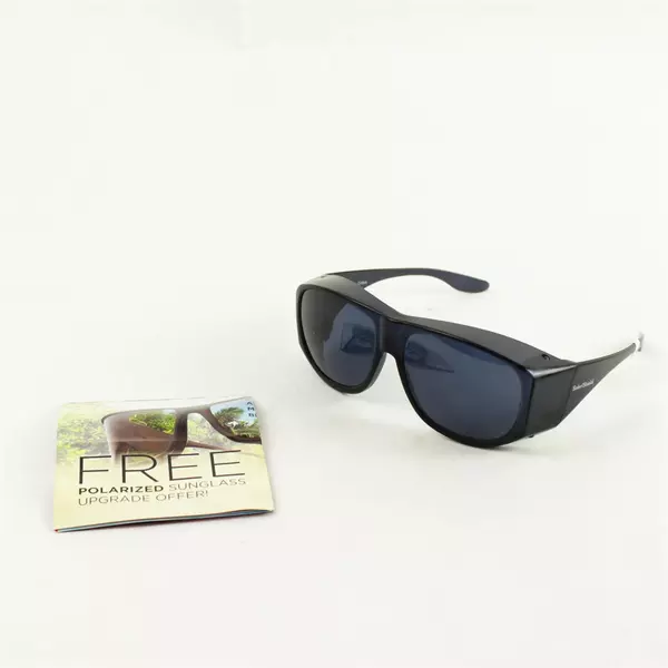 Solar Shield Polarized Fit-Over Sunglasses Black