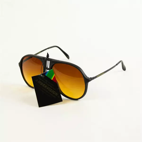 Amber Vision Blue Blocker Sunglasses Vintage 80s Pre-Owned